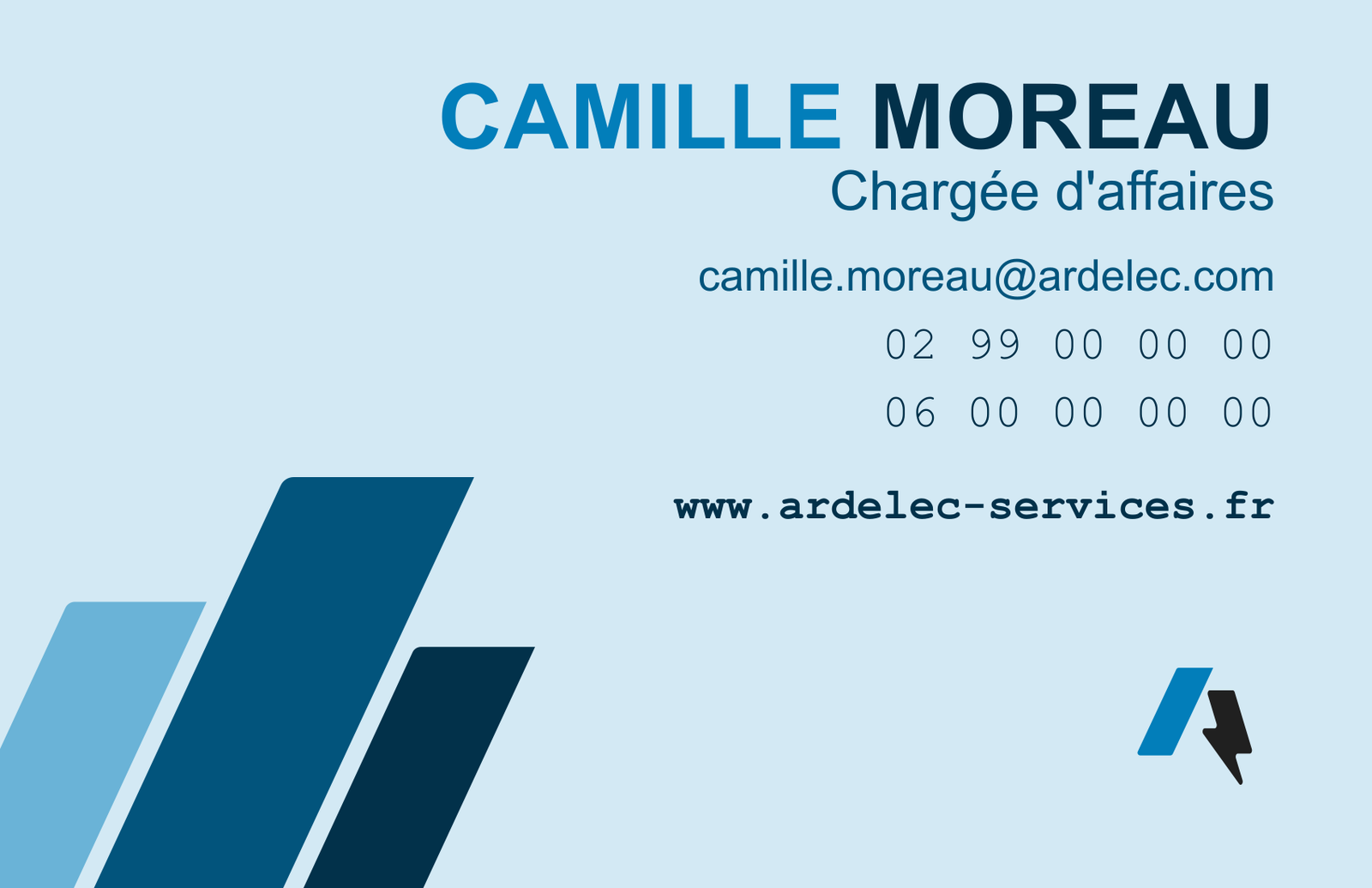 Carte de visite Ardelec Services — recto